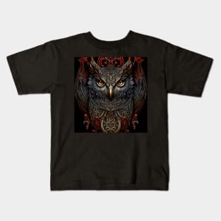 Etched Owl Kids T-Shirt